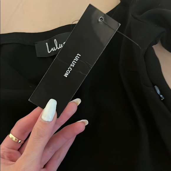 Lulus Mesh Waist Mini A Line Dress - Picture 4 of 4